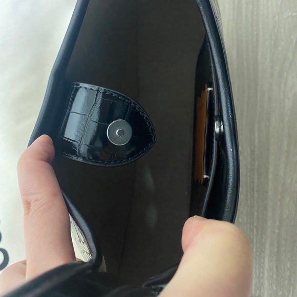 Coach Ergo bag in black croc embossed leather - Picture 6 of 14